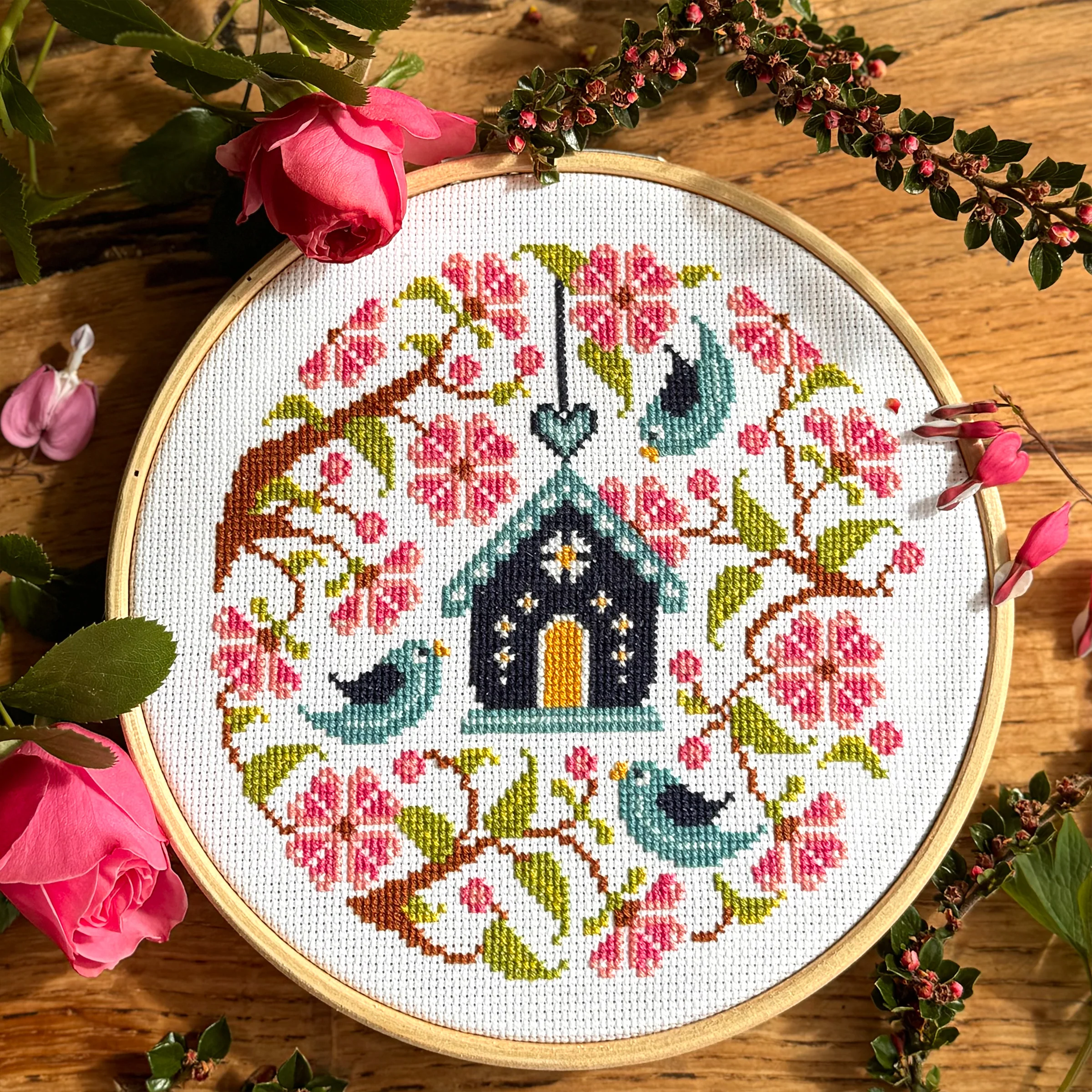 The Birdhouse Cross Stitch Pattern - PDF Download - May 2025